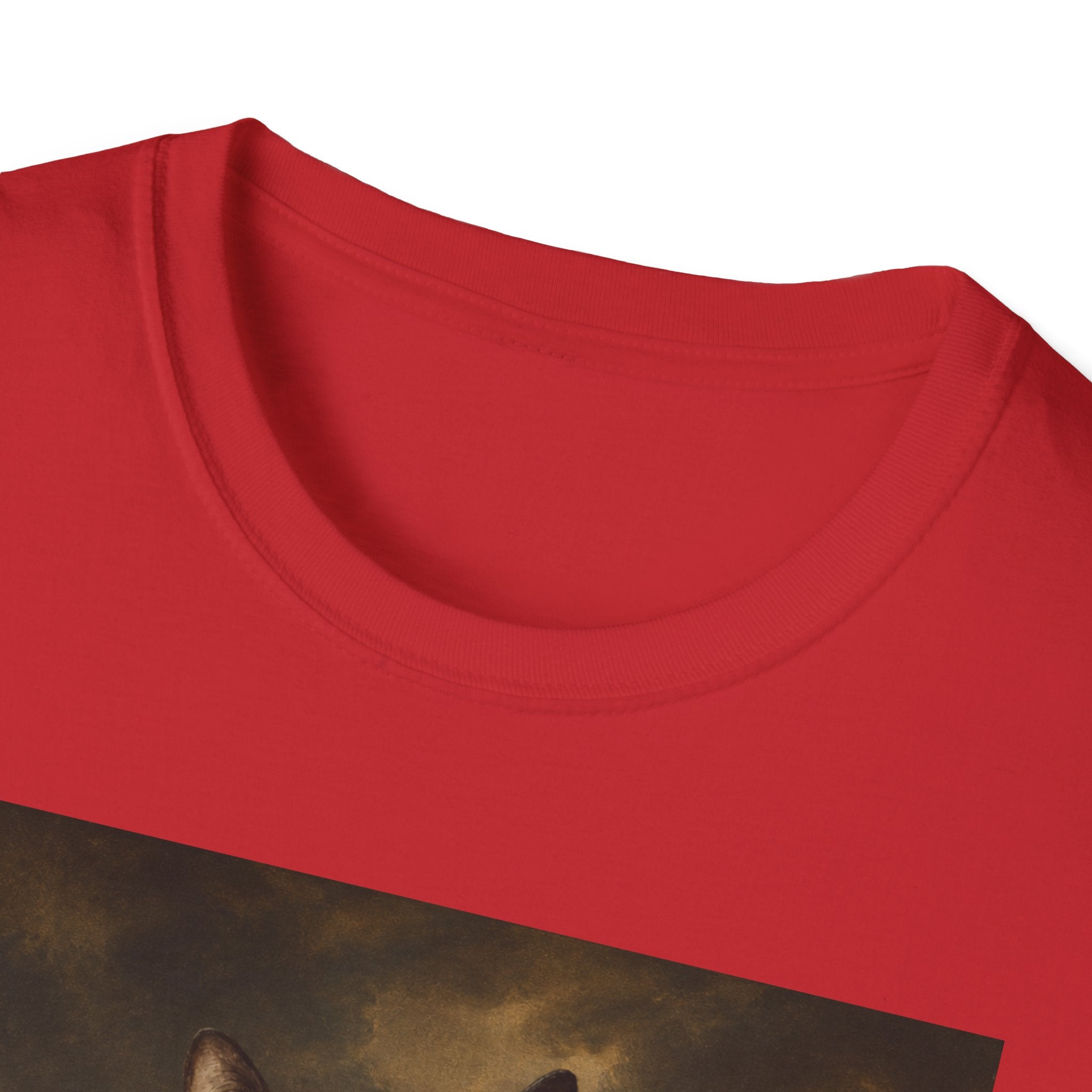 Regal Black Cat General T-Shirt | Vintage Portrait, Military Uniform
