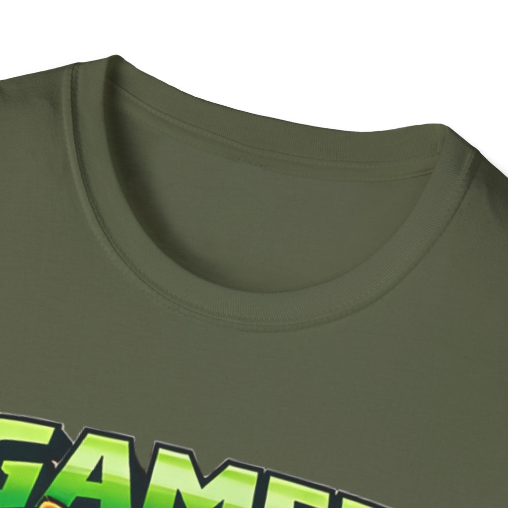 Gamer Cat with Controller T-Shirt | Eat Sleep Game Repeat