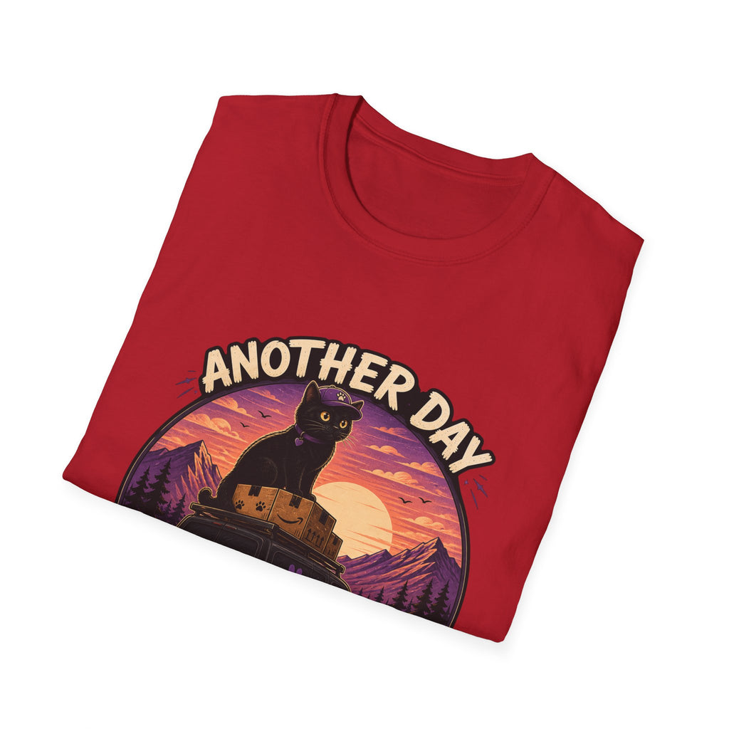 Another Day Another Delivery cat sunset T-Shirt | Delivery Cat Graphic Tee