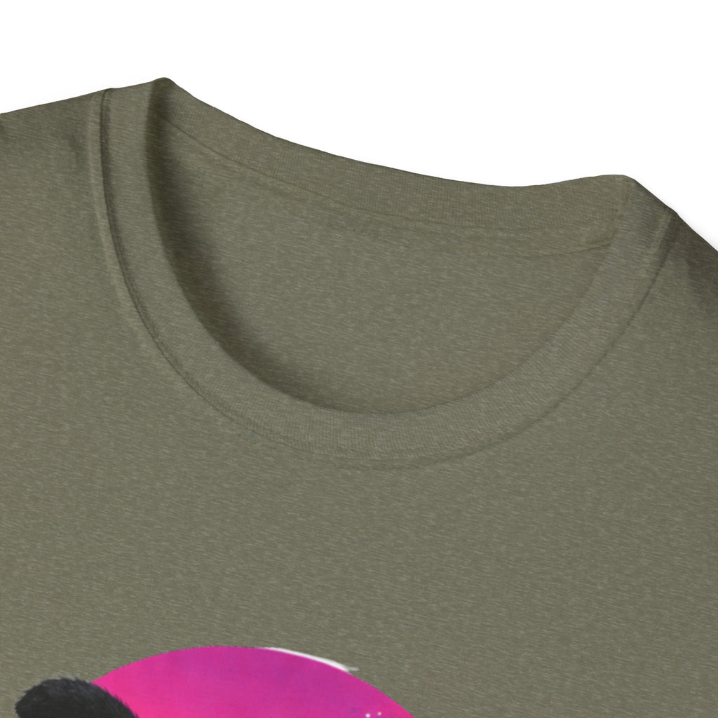 Retro Vaporwave Black Cats T-Shirt | Neon Sunset City
