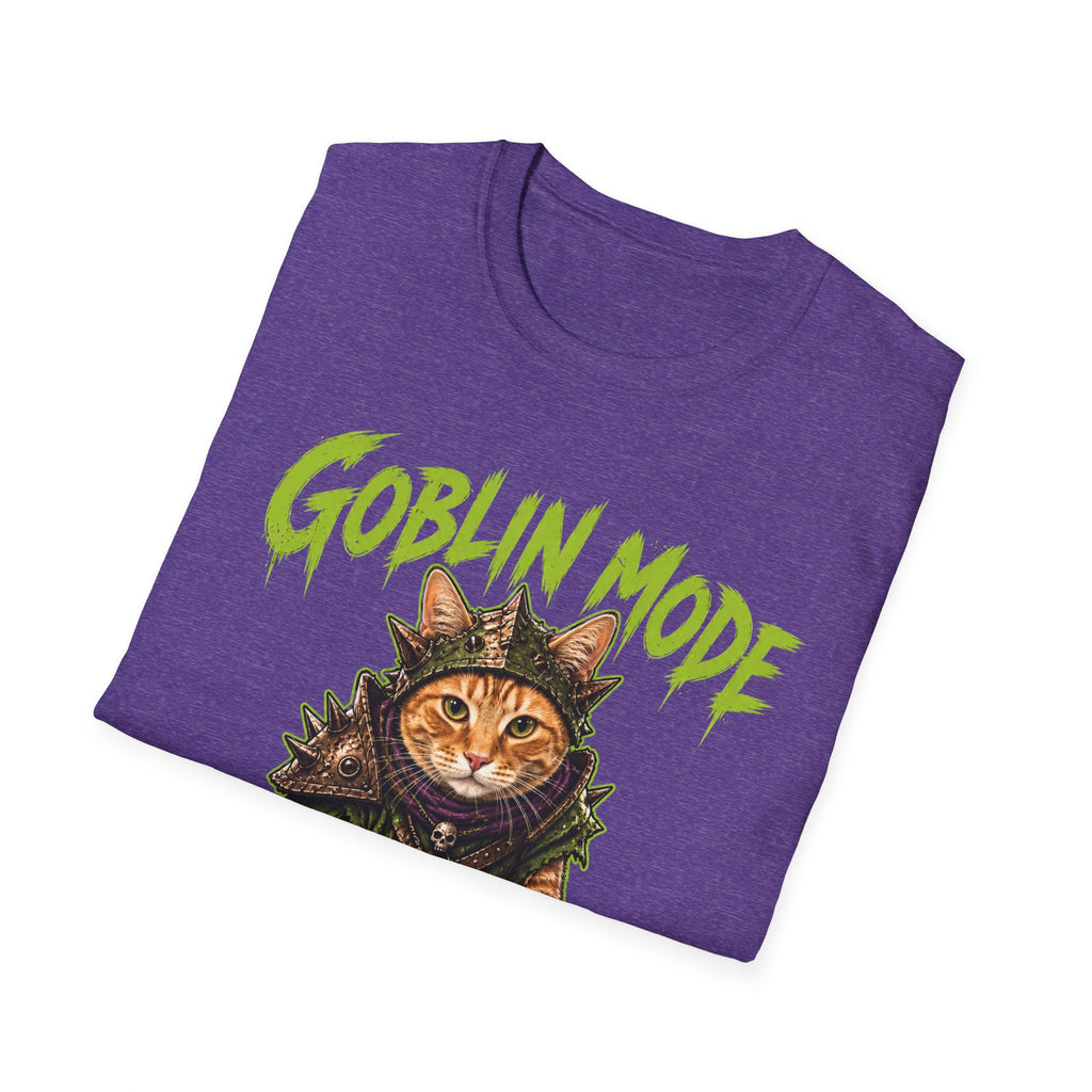 Goblin Mode Activated Cat T-Shirt | Fantasy Cat Illustration, Halloween Vibe