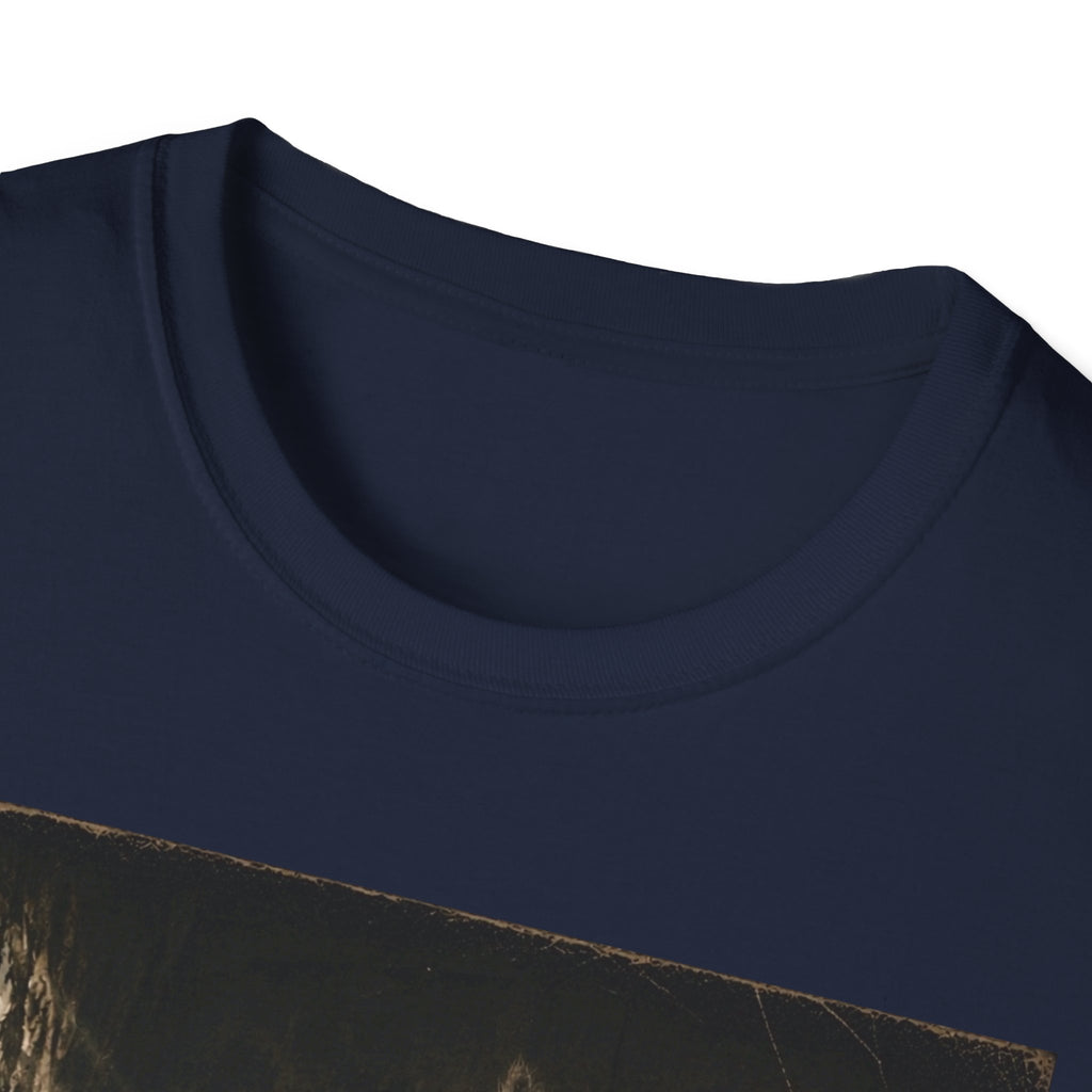 Gray Spooky Cat T-Shirt | Halloween Cat Shirt