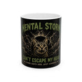 Mental Storm Cat Can't Escape My Head Mug | 11oz 15oz Ceramic