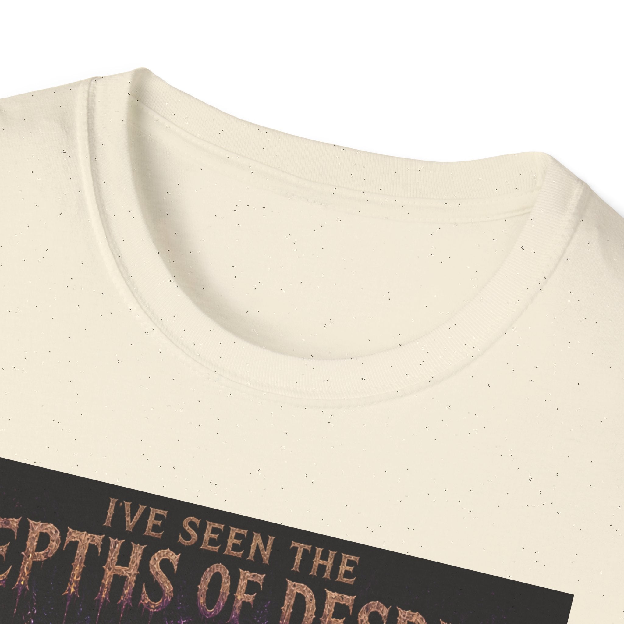 Depths of Despair Cat with Cheese, T-Shirt | Cat Illustration, Funny Quote