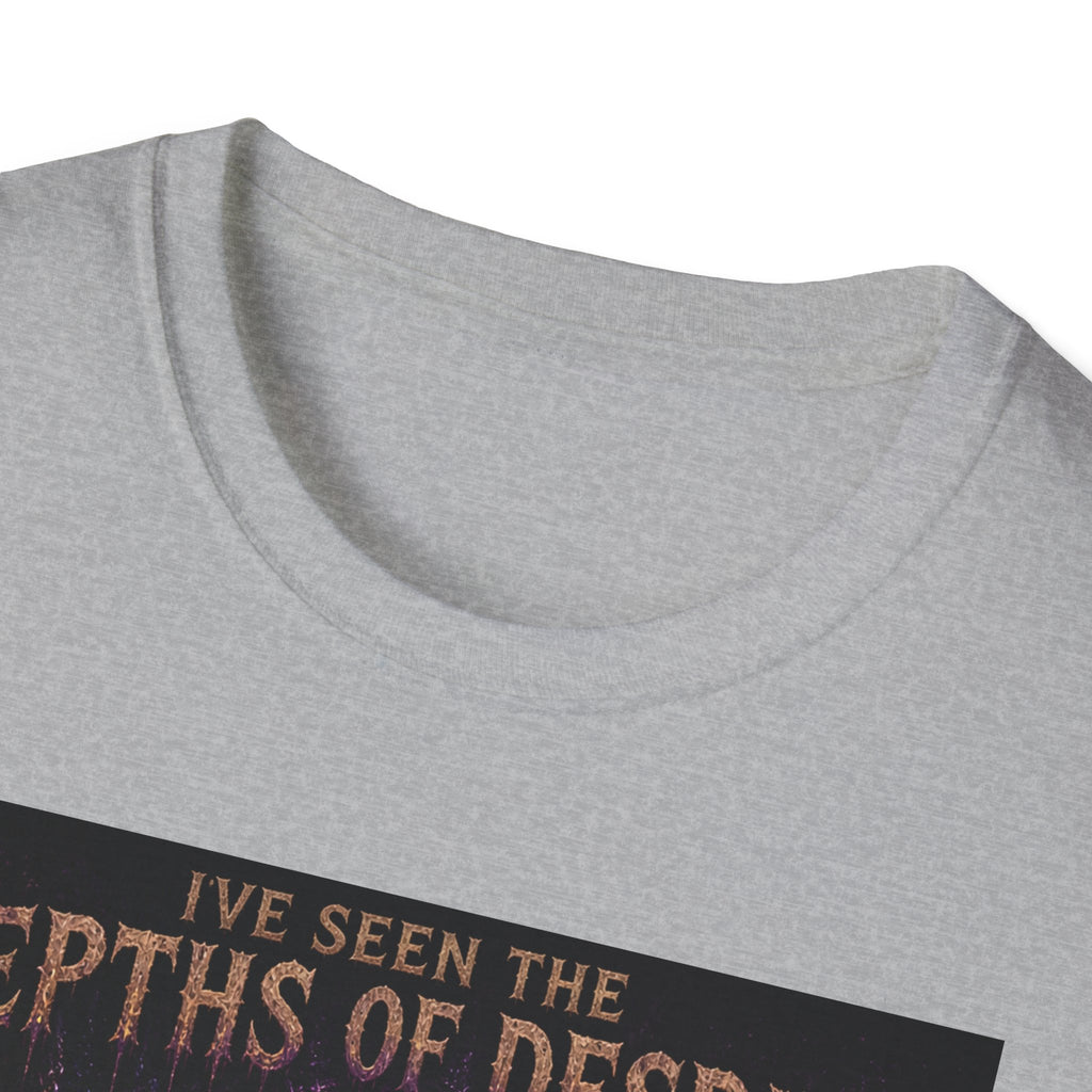 Depths of Despair Cat with Cheese, T-Shirt | Cat Illustration, Funny Quote