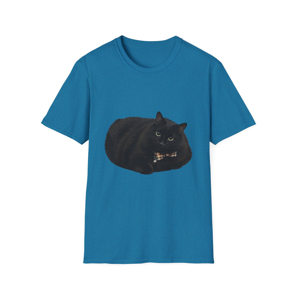 Peeking Black Cat T-Shirt | Minimal Cat Illustration